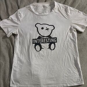 Interesting White Graphic Tee